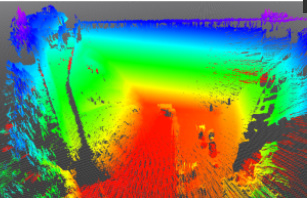 Carte 3D du barrage de Guerlédan générée par LOAM à partir de données LiDAR drone